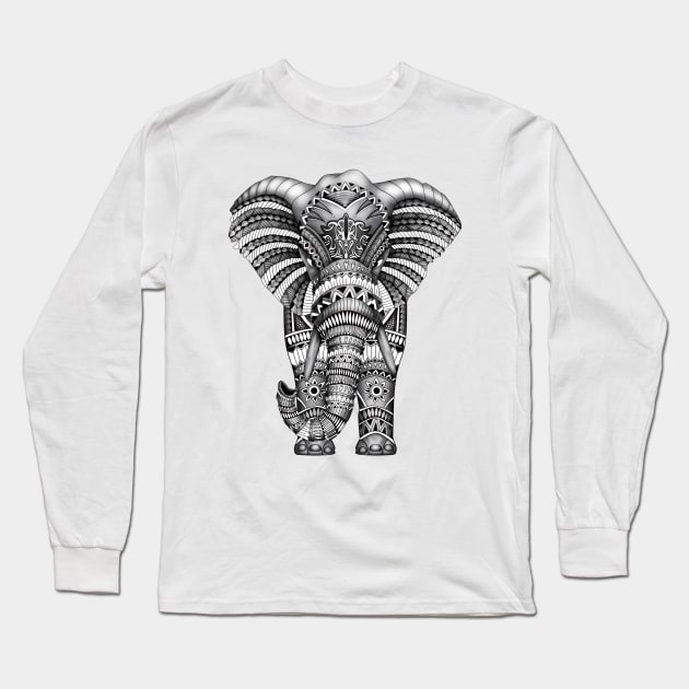 elephant with aztec pattern Long Sleeve T-Shirt by Dezigner007